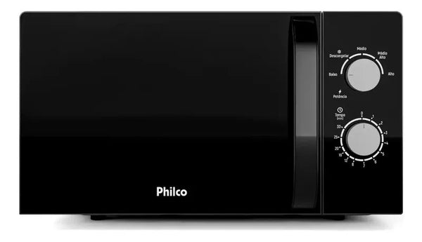 Micro-ondas Philco 20L Mecânico Preto PMO23M 220V