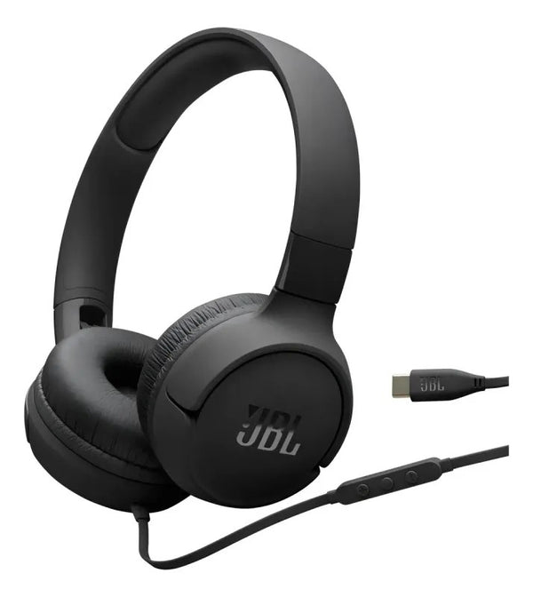 Fone JBL Tune 520C com Fio Preto