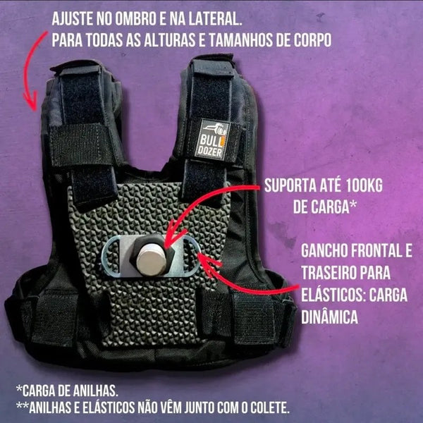 Colete de Treino com Anilhas Bulldozer