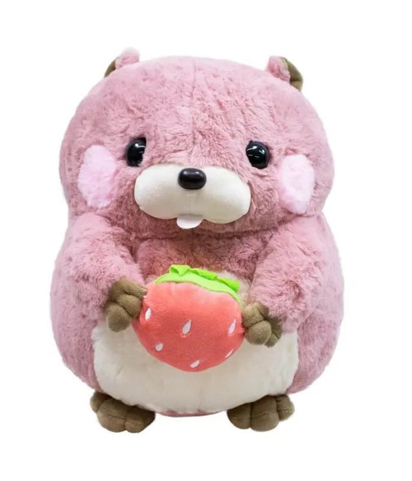 Pelúcia Esquilo Fofy Toys com Morango 21cm