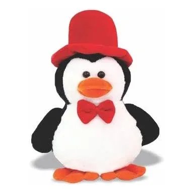 Pelúcia Pinguim com Cartola 35cm