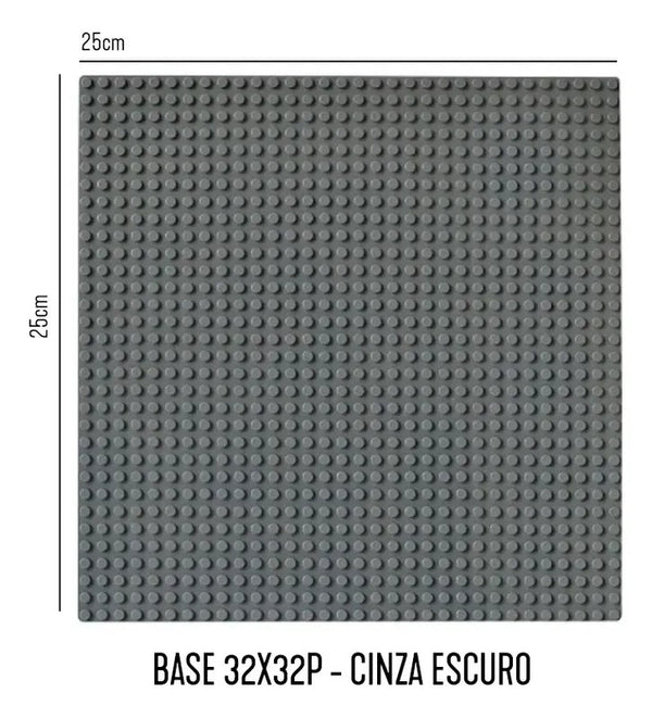 Placa Base para Blocos de Montar Compatível com Lego