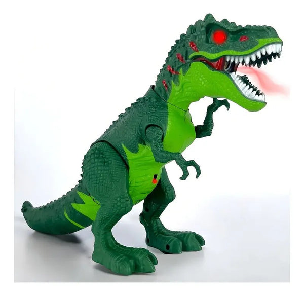 Tiranossauro Rex de Brinquedo Anda e Solta Fumaça