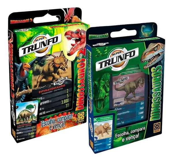 Kit Super Trunfo Batalhas dos Dinossauros Grow