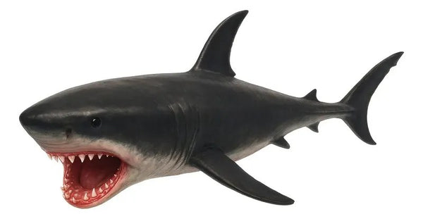 Tubarão-Branco de Vinil Realista 26cm