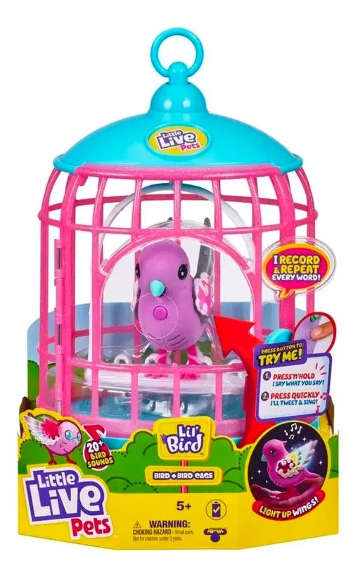 Little Live Pets Passarinho Robô Rosa