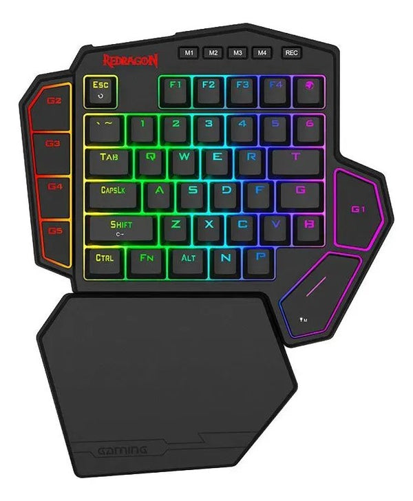 Teclado Gamer de Uma Mão Redragon Diti X RGB