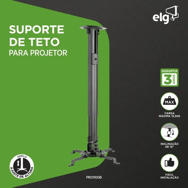 Suporte de Teto para Projetor ELG PRO1100B