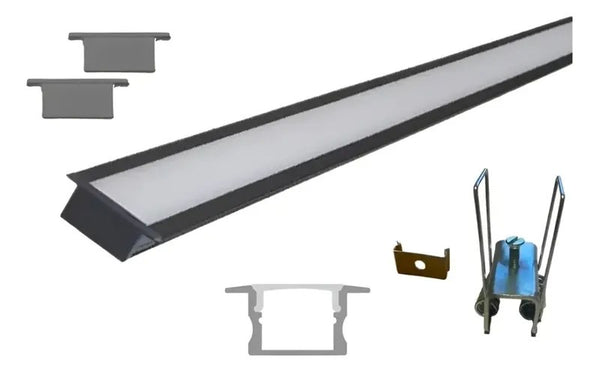 Perfil de Embutir Slim 1m para Fita de LED