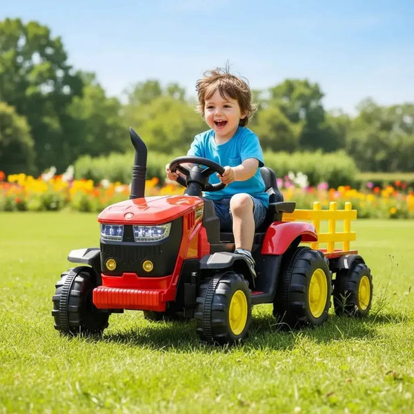 Trator Elétrico Infantil com Controle Remoto 12V Brave Bull