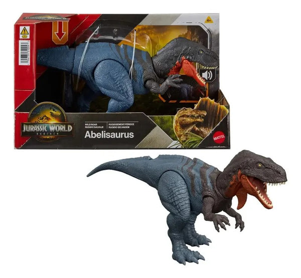 Dinossauro Jurassic World Rebirth Wild Roar Abelisaurus