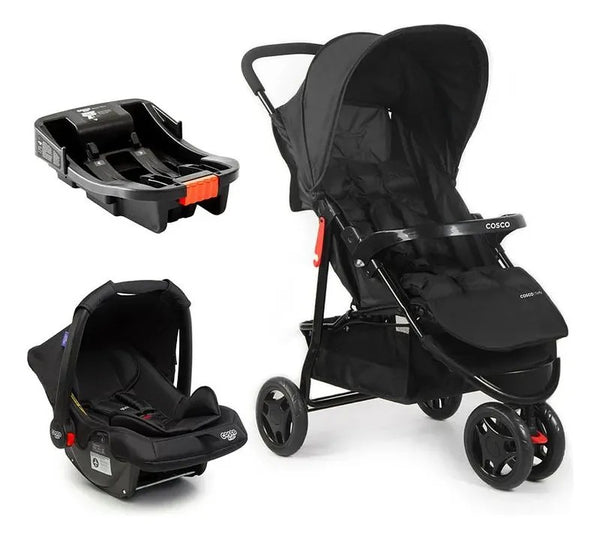Travel System Cosco Kids Toffy Trio Preto