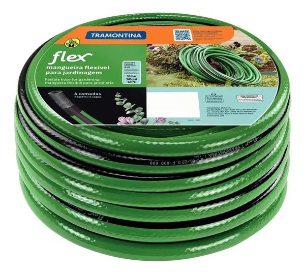 Mangueira Flex Tramontina para Jardim 4 Camadas 50m