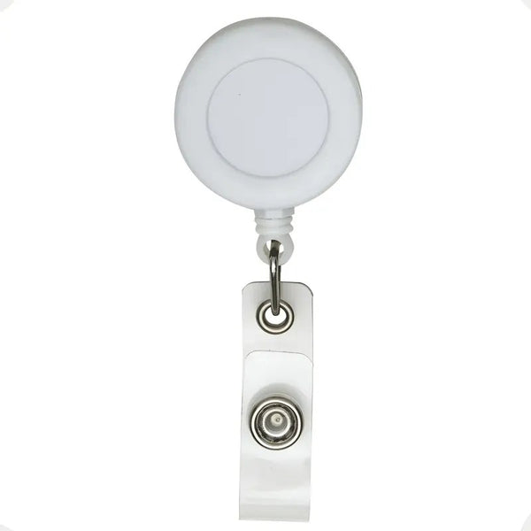 Kit 10 Presilhas Retráteis Roller Clip para Crachá