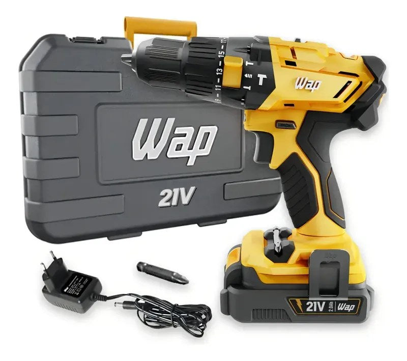Parafusadeira e Furadeira de Impacto Wap K21 ID02 21V