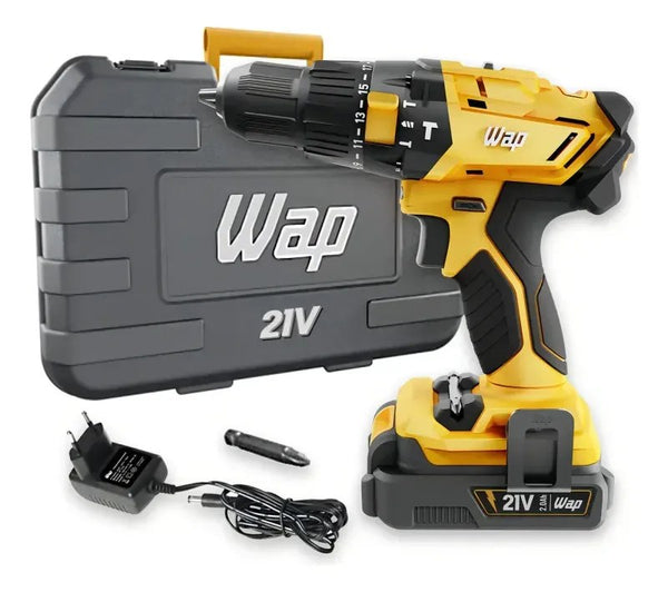 Parafusadeira e Furadeira de Impacto Wap K21 ID02 21V