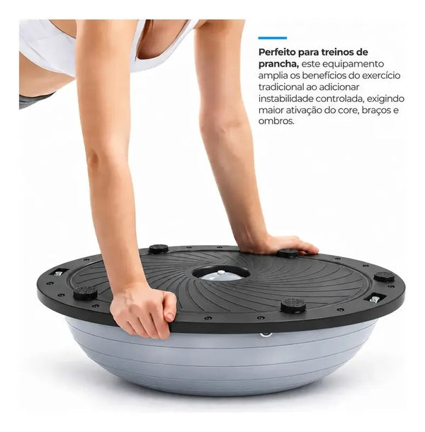 Meia Bola de Equilíbrio para Treino Funcional