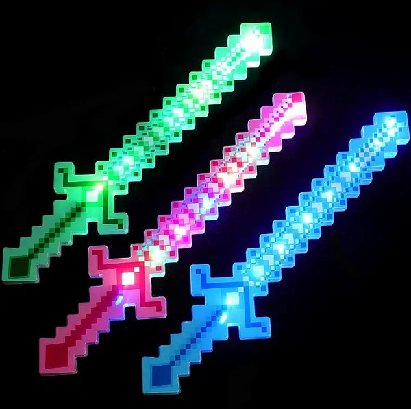 Espada Picareta de Brinquedo com Som Vermelha