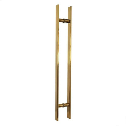 Puxador H Inox Barra Chata 1000x800mm Dourado