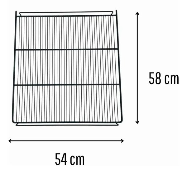 Grade Prateleira para Geladeira Metalfrio VN50 57x54cm