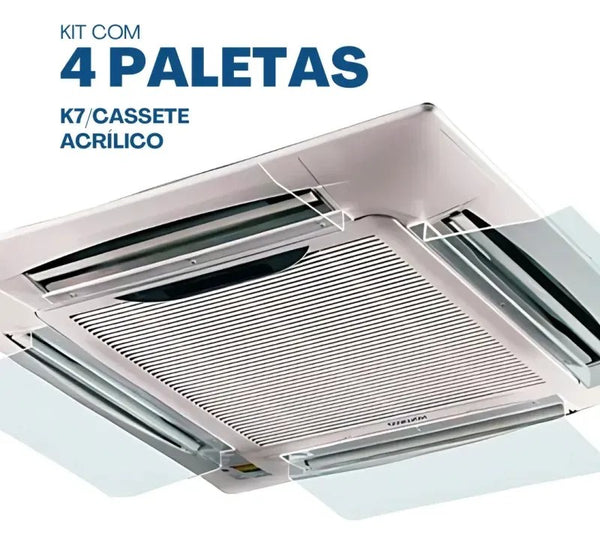 Kit 4 Defletores para Ar-Condicionado K7 45cm