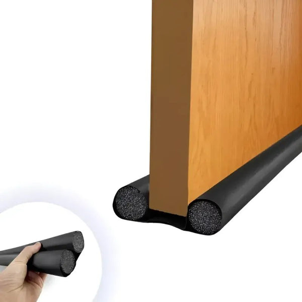 Protetor Veda Porta Rolinho Duplo 90cm Preto