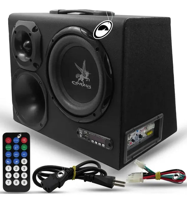 Caixa Trio Amplificada Corzus HC500 8 Pol. Bluetooth