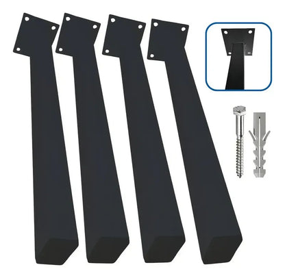 Kit 4 Mãos-Francesas para Bancada 50cm Preto