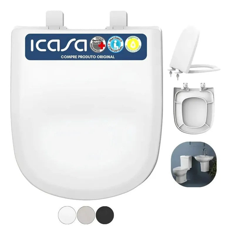 Assento Sanitário Icasa Etna Soft Close Branco