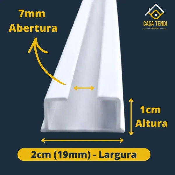 Kit 3 Trilhos Suíços para Varão 1m