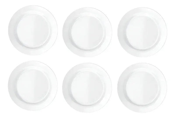 Kit 6 Pratos Rasos Opalinos Nadir 24cm