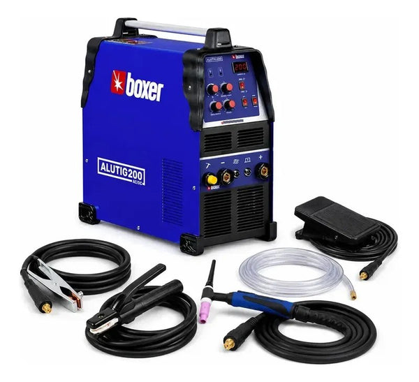 Máquina de Solda Boxer Alutig 200 AC/DC TIG e Eletrodo