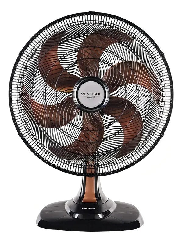 Ventilador de Mesa Ventisol Turbo 6 Pás 50cm Bronze 127V