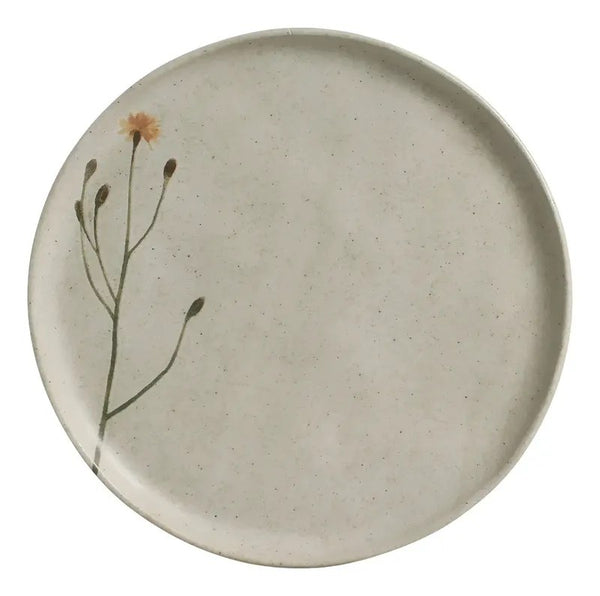 Kit 4 Pratos Rasos Porto Brasil Stoneware Florido 27,5cm