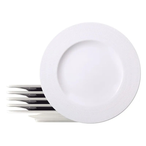 Kit 6 Pratos Rasos Tramontina Porcelana 28cm