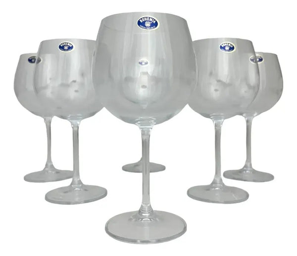 Jogo 5 Taças de Cristal Bohemia para Gin 570ml
