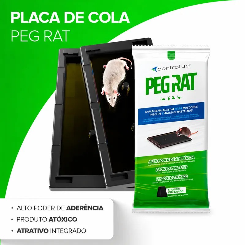 Kit 2 Armadilhas Adesivas Pega-Rato
