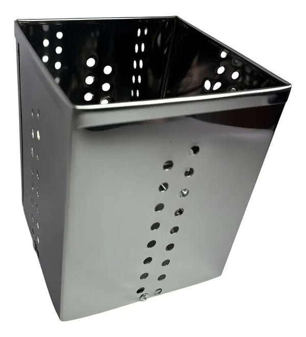 Porta-Talher Inox Quadrado 12x12x15cm