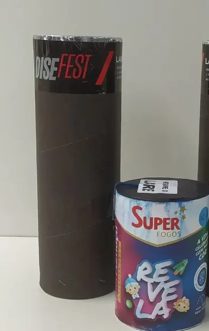 Kit Canhão Serpentina e Fumaça Chá Revelação