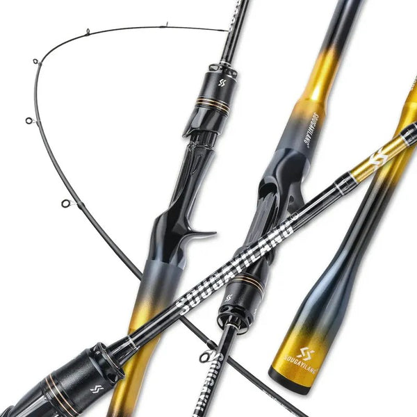 Vara de Pesca S602-M Alto Carbono 1,80m 6-12lb 2 Partes