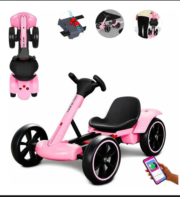 Mini Carro Elétrico Infantil com Controle Remoto e Bluetooth