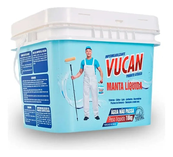 Manta Líquida Vucan Impermeabilizante 18kg Cinza