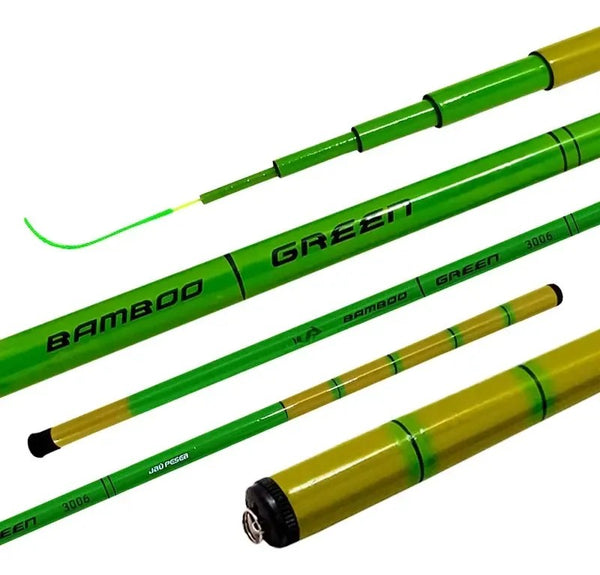 Vara Telescópica Jaú Green Bamboo 4m