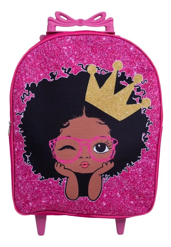 Mochila Escolar Infantil com Rodinhas Menina