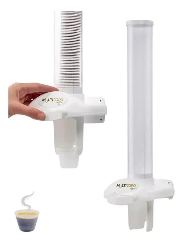 Suporte Porta-Copos Descartáveis de Café 50ml Branco