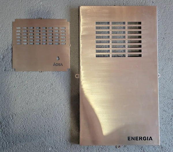 Visor Inox para Relógio de Energia e Água