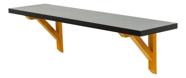 Mesa Lateral Alta de Canto MDF 90x35cm Preta