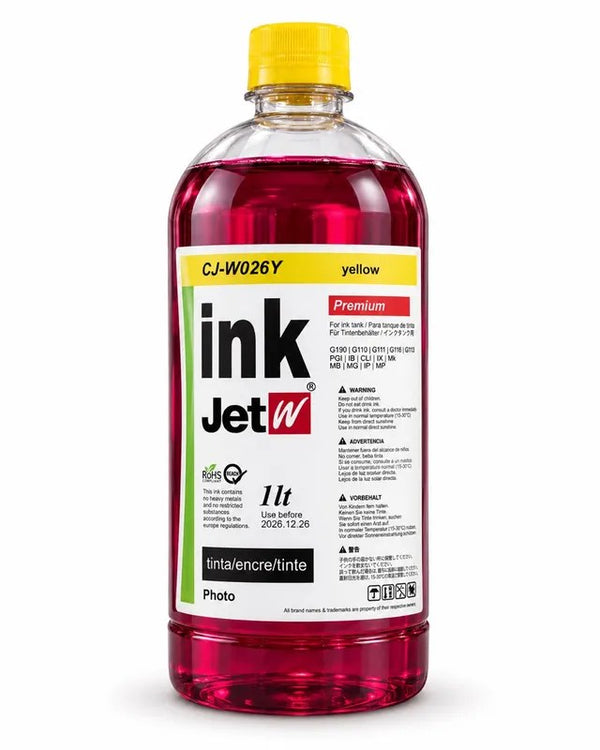 Tinta para Impressora Ink Jetw 1L Amarela