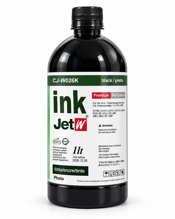 Tinta para Impressora Ink Jetw 1L Preta