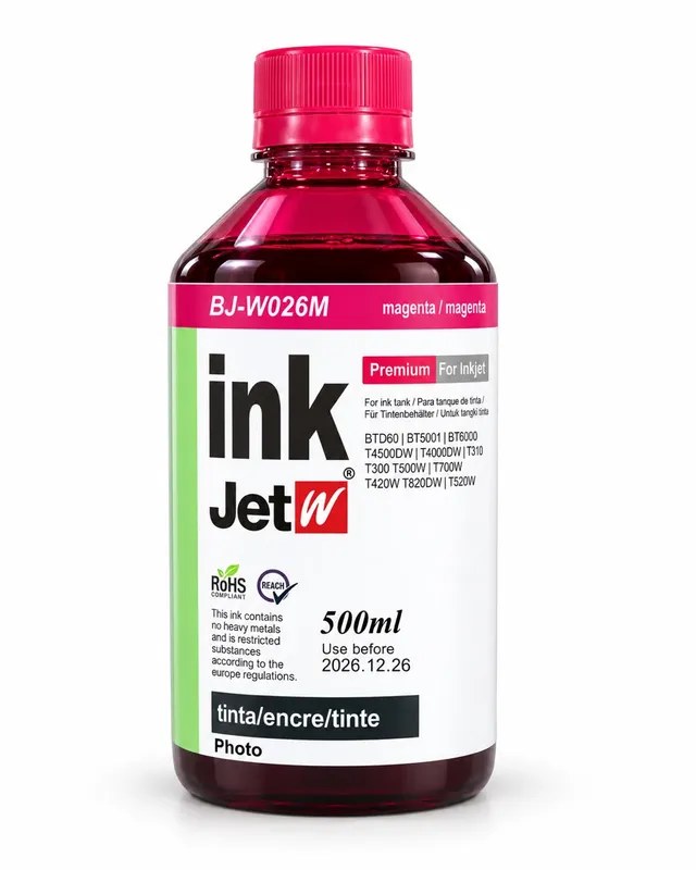 Tinta para Impressora Ink Jetw 500ml Magenta